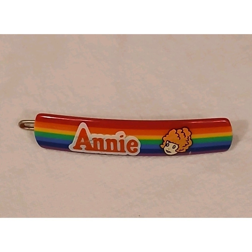 1980s Orphan Annie Movie‎ Rainbow Barrette Multicolor Hairpin Good Vintage Cond.